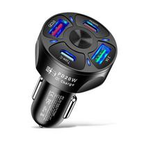 PD Car Charger 60W Fast Charging 4 Ports USB C Car Phone Adapters for IPhone 16 15 14  Pro Max Samsung Xiaomi QC3.0 Charger In Car juoda