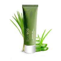SHAVECO Shaving Gel with Aloe Vera & Lemongrass | Gentle on Skin & Strong on Stubble | Skin-Soothing Shave Gel for Men |100g Tube | Pack of 1 green
