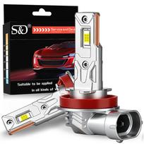 2Pcs 25000LM H8 H11 LED Headlight Bulbs Canbus 12Core CSP LED Fanless Headlamp Fog Lights Auto Lamp Plug&Play 6000K White H11/H8/H9