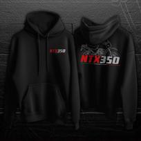 For Moto Guzzi NTX 350/650/750 Fans – Moto Animals Illustration hoodie-Casual Pullover Sweatshirt L black