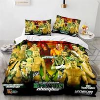 3D Print Wrestling Game WWE EAW Bedding Set,Duvet Cover Comforter Bed Set Quilt Cover Pillowcase,King Queen Twin Size Boys Girls 70x133cm 2pcs