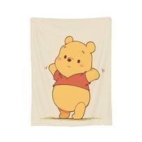 Mikė Pūkuotukas Animacinis pledas Koralinis Fleece Pliušinis Oro kondicionieriaus Nešiojamas Mesti pledas Lovai Automobiliui Pliušinė Plona Antklodė 180x230cm