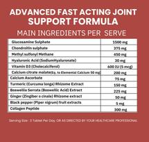 Gomaax Joint Support Supplement with Glucosamine Chondroitin Msm Collagen Sallaki Turmeric Calcium Vitamin D | Knee Cartilage Regeneration Suppor