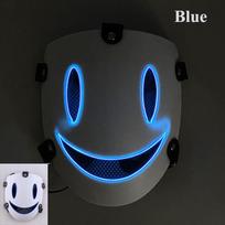 Aukšto pakėlimo šviečianti veido kaukė LED šviečianti kaukė Cosplay vakarėliui Anime rekvizitai Neono veido kaukė suaugusiems Vaikams Helovino reikmenys
