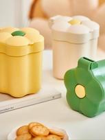 briskstyle daisy desk interior mini trash can ivory green