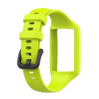 Dirželis Honor Band 6 silikoninis sportinis laikrodžio apyrankė juoda plieninė sagtimi apyrankė Huawei Band 7/6 su laikrodžio rėmelio apsauga For Honor Band 6 yellow