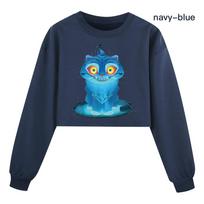 Vaikams Mergaitėms Anime Animacinis POP Dainininkė Super Žvaigždė Mira Rumi Zoey Spausdinta Laisvalaikio Ilgomis Rankovėmis Apvalia Kaklo Palaidinė Viršus 170Cm blue