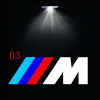 BMW M 2vnt Lazerinis Projektorius Lempa Automobilio Durų Logotipas Sveikinimo Žibintai Auto BMW M E46 E90 E60 F30 F10 E39 E36 F20 G30 G20 E87 E92 E91 E30 F31 vby40 5DD black