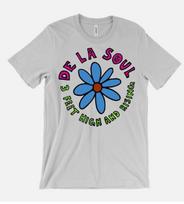 De La Soul T Shirt - 3 Feet High and Rising - Flower vntg 80s 90s boom bap dove XL gray