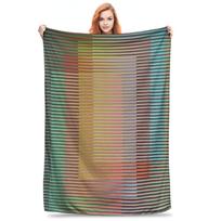 Carlos Cruz Diez Blanket Multifunction Fleece Sofa Throw Blanket for Couch Bedding Office Throws Bedspread Quilt 75x100cm (30x40inch) gray