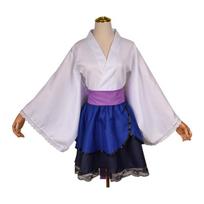 Anime Naruto Shippuden Uzumaki Naruto Akatsuki Kakashi Sasuke Lolita Kimono Suknelė Anime Cosplay Kostiumų Vakarėlis Vienodas drabužių kostiumas XXL white