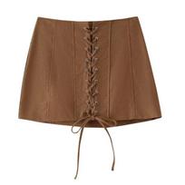 Women's Vintage Suede Jacket L brown