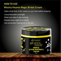 Exomoon Heaven Magic Bridal Glowing Skin Brightening Super Powerful Eventone Smooth Face Cream | Reduces Fine Lines | Removes Pigmentation | See R gray