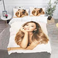 Išskirtiniai 3D Ariana Grande tapetai Anime skaitmeninė spauda Patalynės komplektas Užvalkalas ant antklodės Antklodė Lova Jaunimui Vaikams Mergaitėms Berniukams Dovana 140x200cm 3pcs