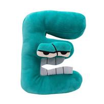 Alphabet Lore Plush Toys Anime Doll Kawaii 26 English Letters Stuffed Toys Kids Enlightenment Montessori Plush Toy Doll Gift blue