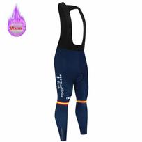 Movistar Winter Warm Thermal Fleece Set Cycling Clothes Bicycle Jersey Sports Spain MTB Bike Clothing Maillot Ciclismo Hombre 5XL black