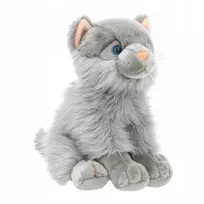 Pliušinė sėdinti katė Smily Play SP84391, pilka, 28 cm