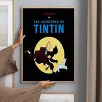 1 vnt. T-Tintino nuotykiai Klasikinis anime plakatas Spaudiniai Tobulas dizainas Nordic Modernus svetainės Namų dekoras Dovana Baras Estetinis dekoras 50cm×70cm NoFrame