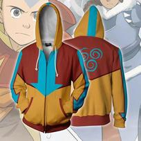 Anime avataras The Last Airbender 3D Print Megztiniai Vyrai Moteriški Madingi megztiniai Su užtrauktuku Gudusi Cosplay Streetwear Vaikiška striukė paltas M blue