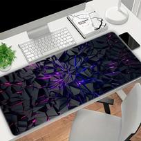 Hexagon Mouse Pad Non-Slip Rubber Base Waterproof Desk Mat 1PC for Home Office Gaming Desktop Decor A10 gray