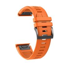 22 26 mm QuickFit dirželis, skirtas Garmin Fenix 8 E 7X 7 6X 6 Pro 5X Plus 3HR apyrankei, Epix Gen 2 Enduro 3 Tactix silikoninei juostai QuickFit 26mm orange