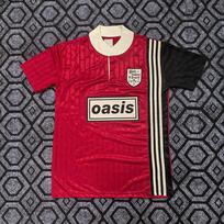 Oasis 1996 Retro trumpomis rankovėmis futbolo marškinėliai vyrams Bambuko pluošto sportinis marškinėlis Žiemai XXL raudona