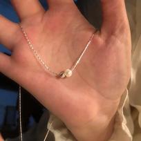 Exquisite Minimalist Single Pearl Clavicle Necklace For Women Fashion Jewelry 1PC