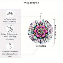 Solar-Powered Metal Wind Chime with Vibrant Floral Design – Elegant Outdoor Hanging Decor for Garden, Patio, and Yard 01A gray