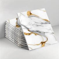 Lipnios marmuro sienų plytelės, mišrių spalvų, tinkančios moderniam dekorui, dekoratyvinės plytelės, madingi plytelių raštai, PVC grindų plytelės 10pcs