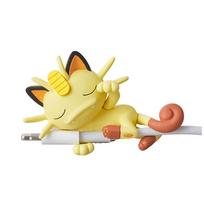 Trendy Anime Figure Usb Protective Case Cable Bite Pikachu Cup Pet Eevee Dolls Meow Jigglypuff Accessories Plaything Gift beige