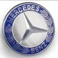For Benz S-CW22157mm Star Flat Hood Bonnet Logo For Mercedes Benz W204 W124 W201 W202 W212 W220 W205 Emblem Badge stickers automobile Accessorie gray