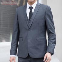 New Men's Genuine Korean Business Suit Jacket for College Students and Best Man Attire 4XL [160-175 jin] black