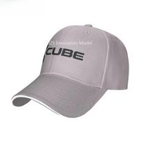 Cube Cycling Mtb Mountain Bike Casual Sandwich Hat Panama Outdoor Cubes Baseball Cap for Unisex Women Cotton Snapback Trucker Hat One Size gray