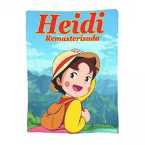 Heidi Girl Of The Alps Anime Blankets Flannel Sofa Throw Blanket Throw Blankets for Home Bedroom Office Throws Bedspread Quilt Size: 130*170cm, Weight: 230 GSM red