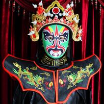 JUNSRM Ultra-Thin Sichuan Opera Face-Changing Silk Mask red