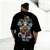 One Piece Anime T Shirt Men Women Cotton Short Sleeve Casual Top Summer Manga Graphic Print Loose Streetwear Cosplay Y2k Clothes 3XL black