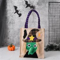 Halloween Non-woven Tote Bags, Candy Bags, Jewelry Bags, Props Gift Bags One Size white