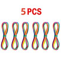 Rainbow 5-20Pcs Color Cradle Rope Finger Game Classic Rope Line Toy Rope Hand Rope Puzzle Game Create Toy Supplies red