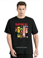 New Spice Girls Women's Unisex unisex T-Shirt Fashion Movie Art Leisure Tshirt Cartoon Character Graphic T Shirt Men Clothing Oversized L beige