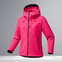 Unisex High-End Softshell Jacket - Waterproof & Windproof Outerwear for Fall/Winter with Custom Logo L (115-135 lbs) pink