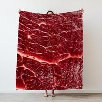 Food Beef  Fresh Meat Thin Blanket Blanket For Nap Time Sofa Bed Blanket As a gift for friends 100X150cm(39x59in) brown