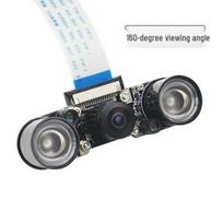 5MP Fisheye Wide-Angle Camera with Fill Light for Raspberry Pi 4B/3B+