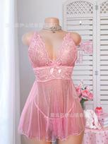 Source large size new sex suspender nightdress woman XL gray
