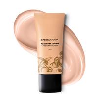 FACES CANADA Peaches N Cream Tinted Moisturizer - Light 01, 35 g | Soft Peachy, Natural Glow | Lightly Tinted BB Cream | Non Oily Lightweight Gel beige