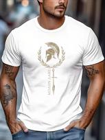 Spartan Warrior Bold And Fearless Motivation Style Unisexs T Shirt Unisex Cotton Tee Oversize Summer Streetwear Loose Short Sleeve M gray