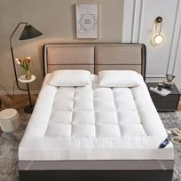Thickening 10cm  Soft Mattress Topper for Tatami Bed Sleeping Guest Breathable and Skin-Friendly Mattresses Folding Toper Floor 1pc-90X200CM-2kg balta