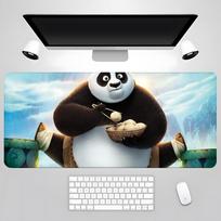 Kung Fu Panda pelės kilimėlis Žaidėjo PC žaidimų priedai Guminis kilimėlis XXL stalo kilimėlis Kilimėliai Klaviatūros spintelė Pelė Nešiojamieji kompiuteriai 900x400x2mm