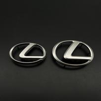 Lexus Steering Wheel Emblem for LX, RX, ES, GS, IS, CT, LS, GX Airbag Cover Decoration Champagne Small (6.5cm, 13 clips) black