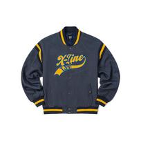 Lee Letter Print Color Block Jacket Baseball Jacket Men jackets LMT004006200032A02453 L black
