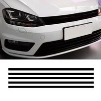 5 vnt. automobilio priekinės grotelių atspindinčios lipdukų juostelės VW Golf 6 7 Tiguan Polo GTI automobiliui, išorės stiliaus apdailos lipdukas juoda